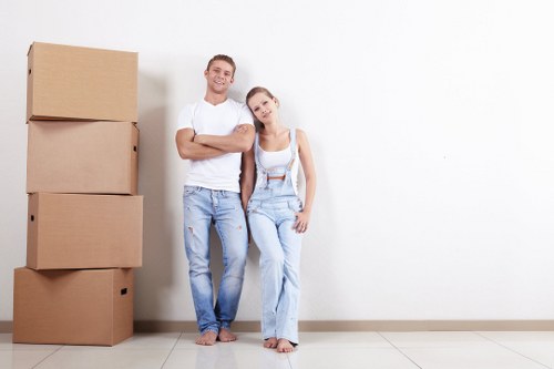 House movers planning a residential move in Bow