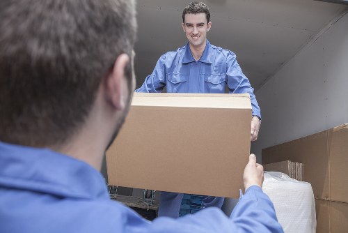 Professional packing team helping with a home move in Bow