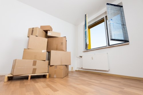 Packing materials and prepared items for a Bow removal service