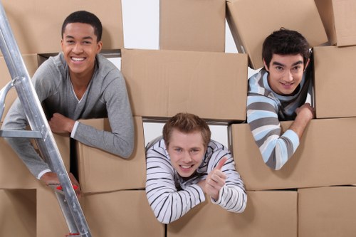 Team protecting property and maintaining safe access during removals