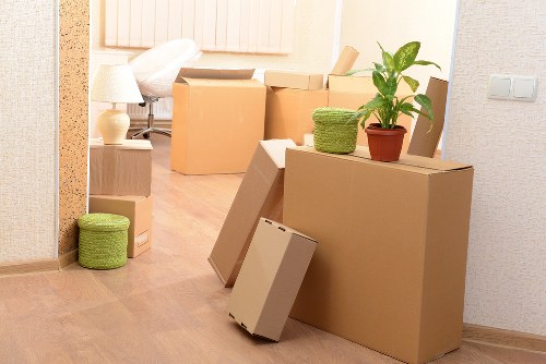 Preparation and packing for a man and van move in Bow