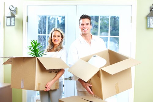 Waste and unwanted items sorted for compliant disposal during a move